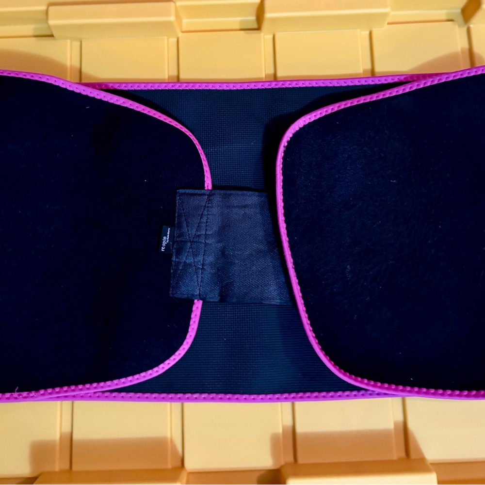 Black Waist Trainer with Pink Trim